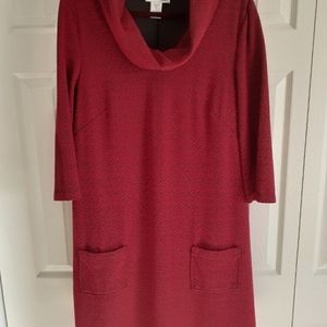 North Style black and red dress